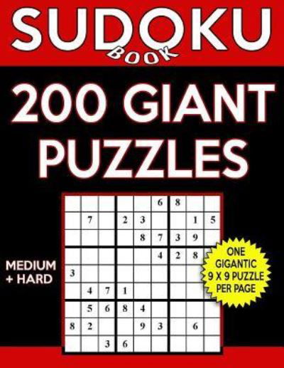 Cover for Sudoku Book · Sudoku Book 200 GIANT Puzzles, 100 Medium and 100 Hard (Pocketbok) (2017)