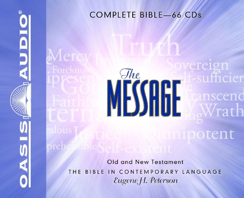 Cover for Eugene H Peterson · The Message Bible: Complete Bible (Audiobook (CD)) [Unabridged, CD Version, Boxed Set edition] (2008)