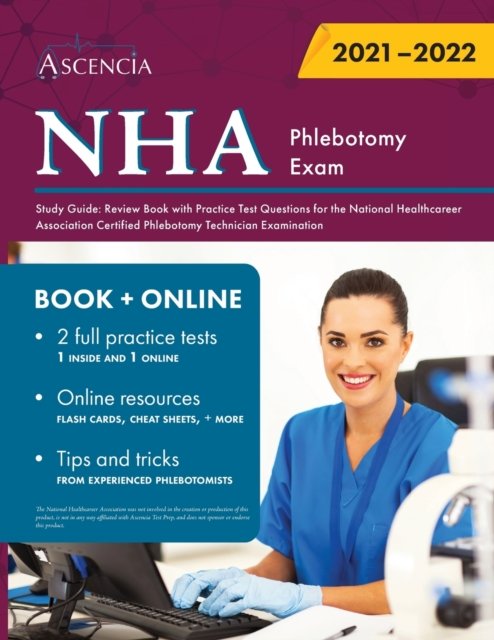 Cover for Ascencia · NHA Phlebotomy Exam Study Guide (Pocketbok) (2020)