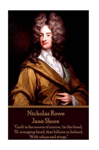 Cover for Nicholas Rowe · Nicholas Rowe - Jane Shore (Paperback Book) (2017)