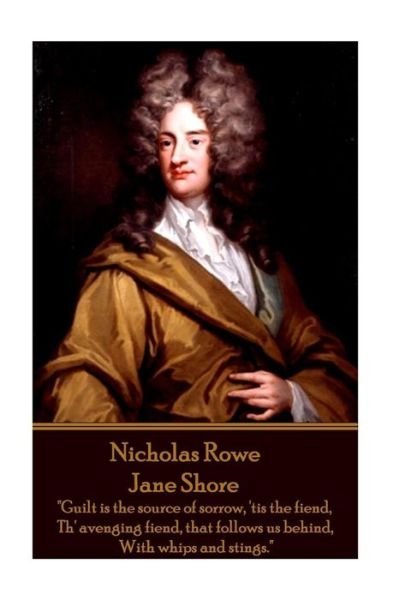 Cover for Nicholas Rowe · Nicholas Rowe - Jane Shore (Pocketbok) (2017)