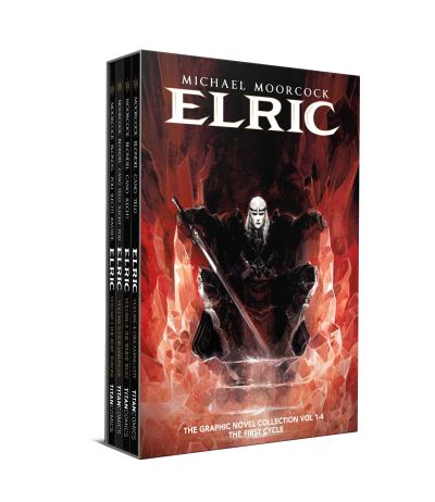 Michael Moorcock's Elric 1-4 Boxed Set - Julien Blondel - Książki - Titan Books Ltd - 9781787738546 - 22 listopada 2022