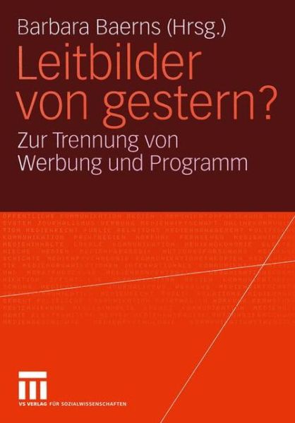 Cover for Barbara Baerns · Leitbilder von Gestern? (Paperback Book) [2004 edition] (2004)