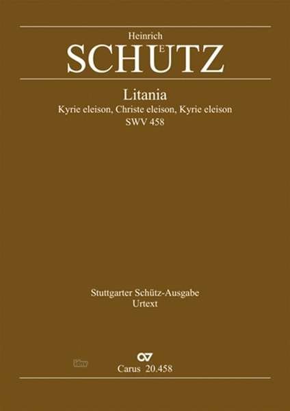 Cover for Schütz · Litania, Partitur (Bog)