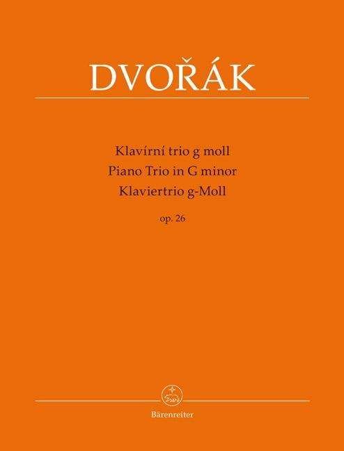 Cover for Dvorak · Klav.trio op.26,Pt+Sti.BA9538 (Bok)