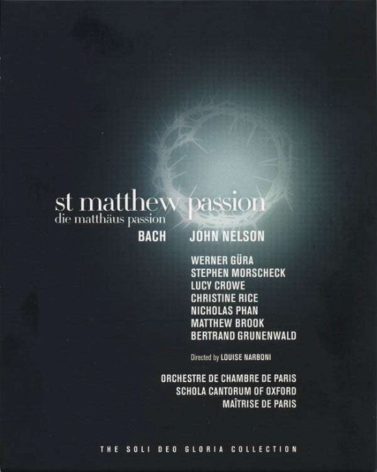 Cover for Bach · St. Matthew Passion (Blu-ray/DVD) (2014)