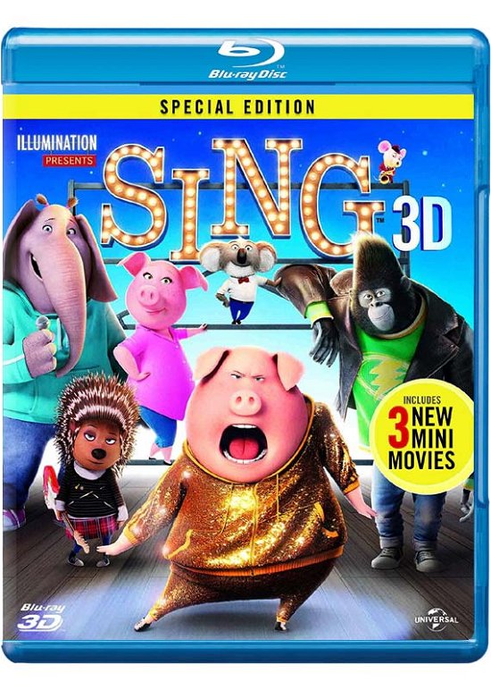 Sing 3D+2D - Sing (Blu-ray 3D) - Film - Universal Pictures - 5053083109547 - 22. maj 2017