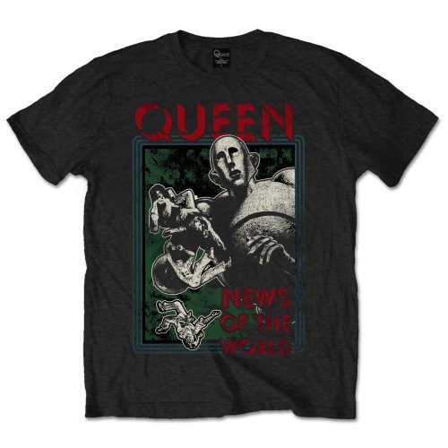 Queen Unisex T-Shirt: News of the World - Queen - Merchandise - ROFF - 5055295364547 - January 16, 2015