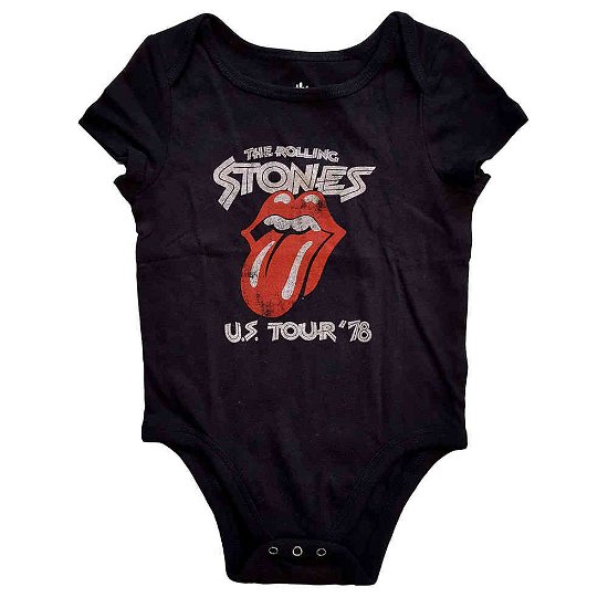Cover for The Rolling Stones · The Rolling Stones Kids Baby Grow: US Tour '78 (12-18 Months) (Klær) [size 1-2yrs] [Black - Kids edition]