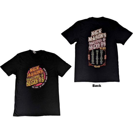 Nick Mason's Saucerful of Secrets Unisex T-Shirt: Echoes European Tour 2022 (Ex-Tour & Back Print) - Nick Mason's Saucerful of Secrets - Mercancía -  - 5056561066547 - 