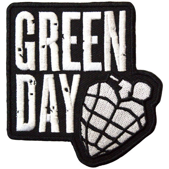 Cover for Green Day · Green Day Woven Patch: Stacked Logo &amp; Grenade (Standard) (Patch) (2024)