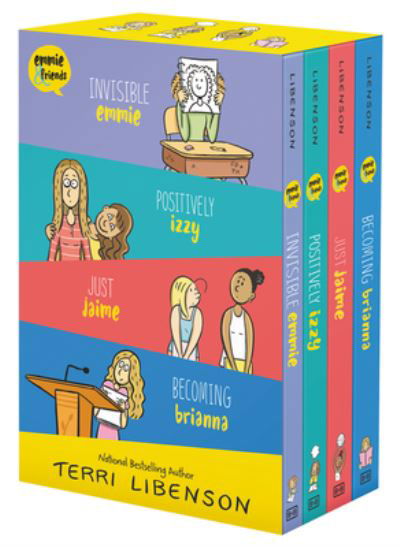 Emmie & Friends 4-Book Box Set: Invisible Emmie, Positively Izzy, Just Jaime, Becoming Brianna - Emmie & Friends - Terri Libenson - Libros - HarperCollins Publishers Inc - 9780063054547 - 29 de abril de 2021