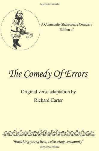 Cover for Richard Carter · A Community Shakespeare Company Edition of the Comedy of Errors (Pocketbok) (2006)