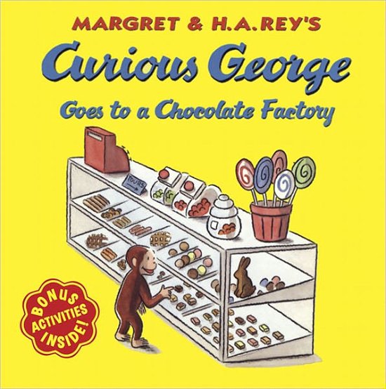 Cover for H. A. Rey · Curious George Goes to a Chocolate Factory (Turtleback School &amp; Library Binding Edition) (Curious George (Prebound)) (Hardcover Book) (1998)