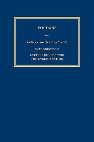 Cover for Voltaire · Complete Works of Voltaire 6A : Lettres Sur les Anglais - (Book) (2022)