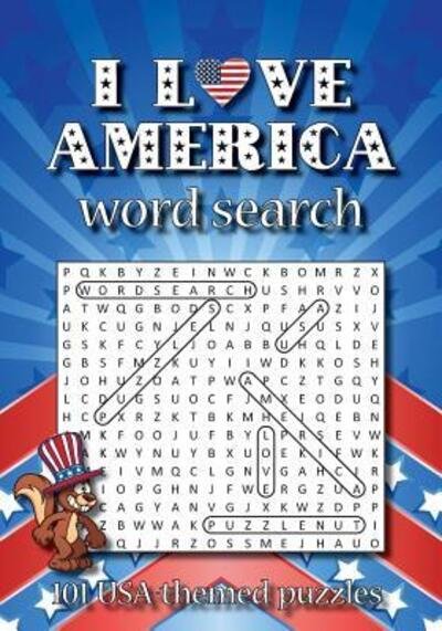 Cover for Minna V · I love America word search (Paperback Book) (2019)