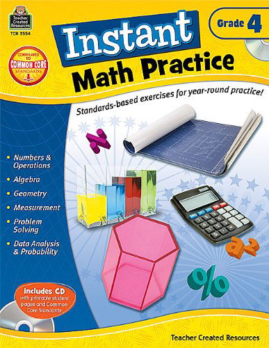 Cover for Teacher Created Resources Staff · Instant Math Practice, Grade 4 (Paperback Bog) (2013)