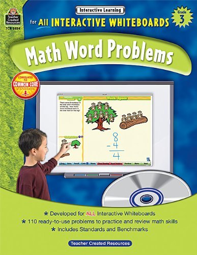 Cover for Teacher Created Resources Staff · Math Word Problems for All Interactive Whiteboards, Grade 3 (Paperback Bog) [Pap / Cdr edition] (2011)