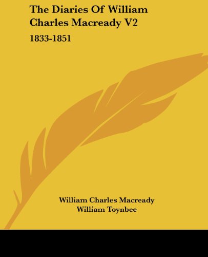 Cover for William Charles Macready · The Diaries of William Charles Macready V2: 1833-1851 (Paperback Bog) (2007)