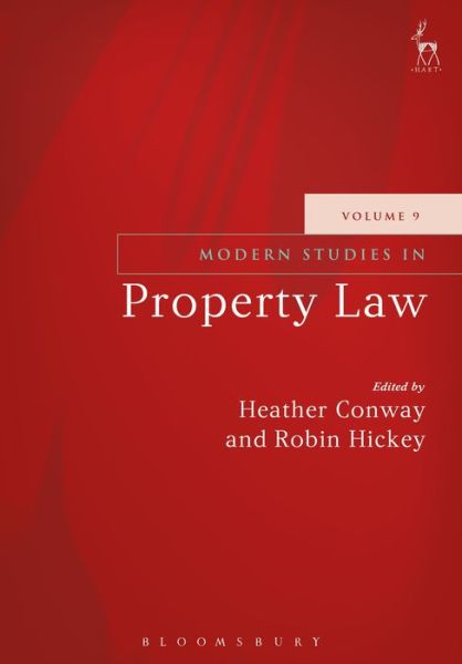 Cover for Conway Heather · Modern Studies in Property Law - Volume 9 - Modern Studies in Property Law (Hardcover Book) (2017)