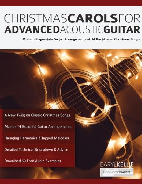 Cover for Daryl Kellie · Christmas Carols For Advanced Acoustic Guitar (Paperback Book) (2019)
