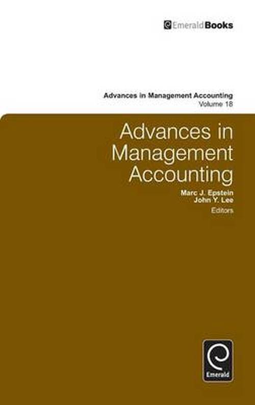 Cover for Marc J Epstein · Advances in Management Accounting - Advances in Management Accounting (Hardcover Book) (2010)