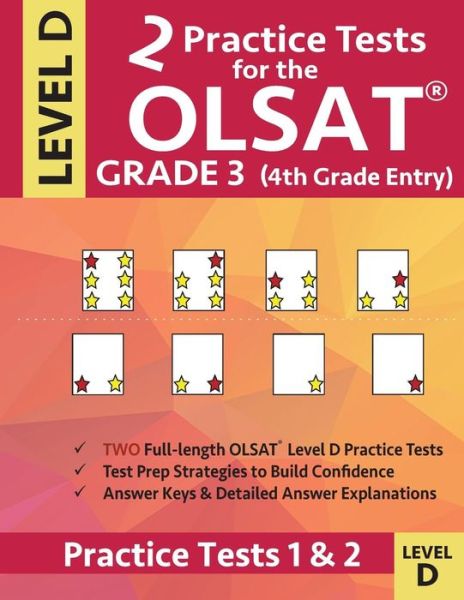 Cover for Origins Publications · 2 Practice Tests for the OLSAT Grade 3 (4th Grade Entry) Level D (Paperback Book) (2019)