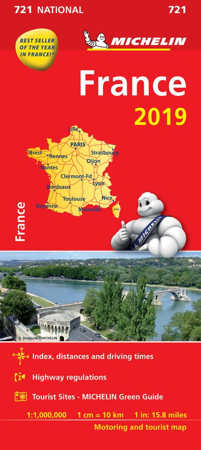 Cover for Michelin · Michelin National Maps: France 2019 (Gebundenes Buch) (2019)