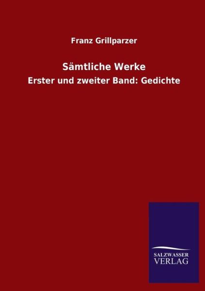 Cover for Franz Grillparzer · Samtliche Werke (Pocketbok) [German edition] (2013)