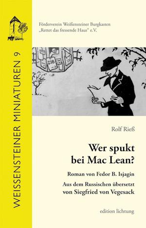 Cover for Siegfried von Vegesack · Wer spukt bei Mac Lean? (Book) (2022)