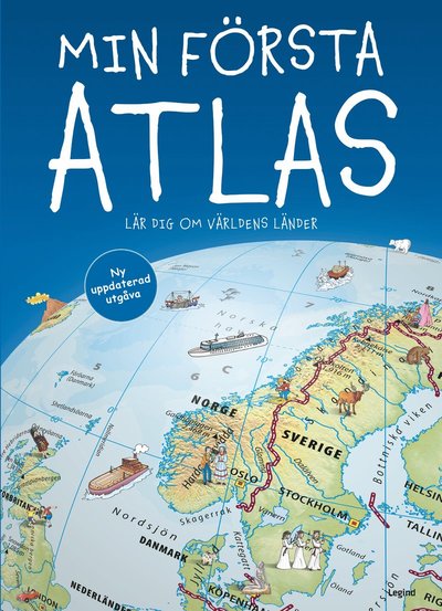 Cover for Jesper Groftved · Min första atlas : lär dig om världens länder (Hardcover Book) (2024)