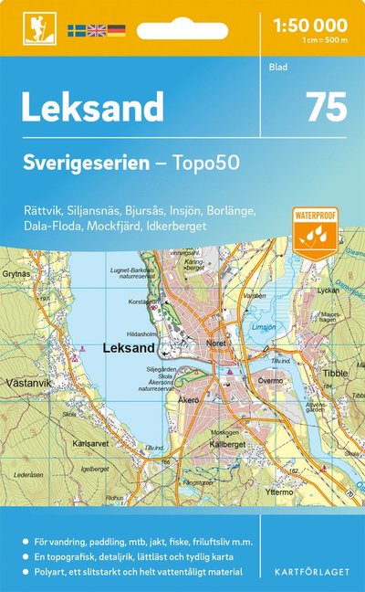 Cover for Leksand - Sverigeserien Topo50 (Map) (2025)