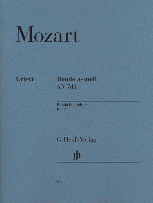 Cover for Wolfgang Amadeus Mozart · Rondo a-Moll KV 511,Kl.HN54 (Book) (2018)