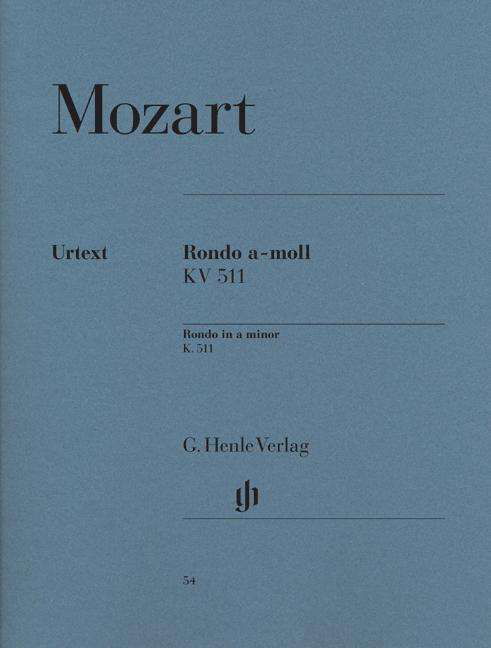 Cover for Wolfgang Amadeus Mozart · Rondo a-Moll KV 511,Kl.HN54 (Bog) (2018)