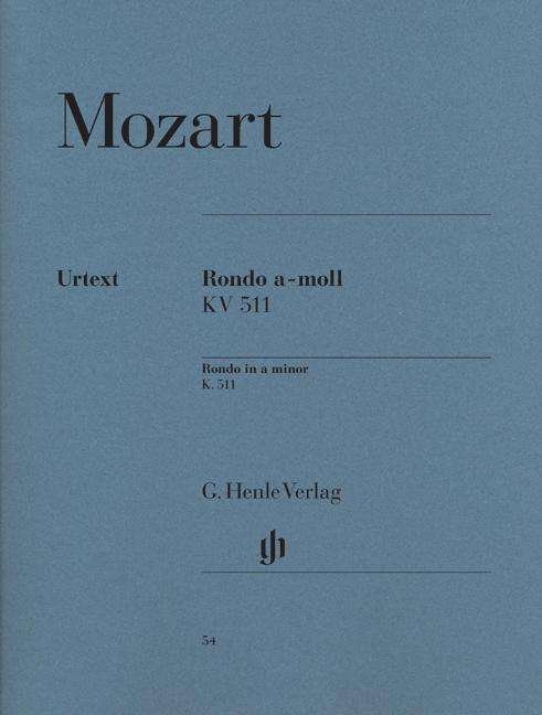 Cover for Wolfgang Amadeus Mozart · Rondo a-Moll KV 511,Kl.HN54 (Bok) (2018)