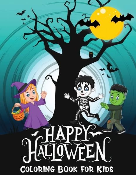Cover for Nimble Creative · Happy Halloween Coloring Book For Kids (Paperback Book) (2020)