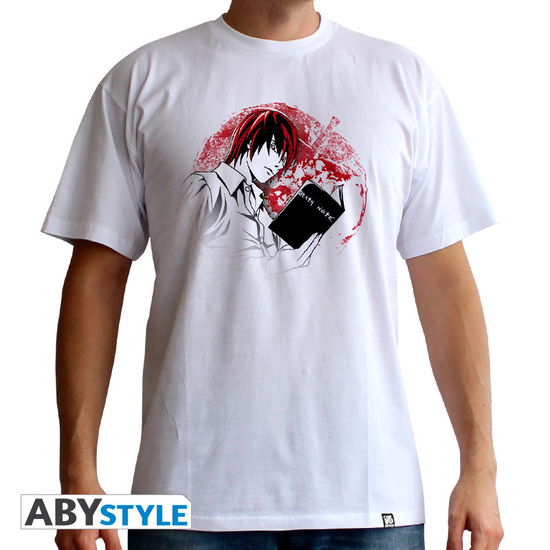 Death Note: Light White Basic (T-Shirt Unisex Tg. 2XL) - Abystyle - Merchandise -  - 3700789221548 - 