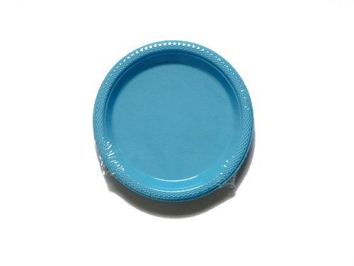 Piatto Plastica Piano 17,7 Cm Celeste (10 Pz) - - Merchandise - Amscan - 4009775432548 -