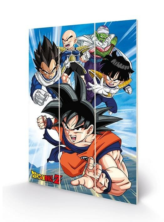 DRAGON BALL Z - Heroes - Wood Print 20x29.5 - Wood Poster - Marchandise -  - 5051265885548 - 3 février 2020