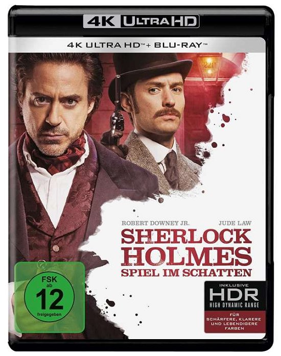 Cover for Robert Downey Jr.,jude Law,noomi Rapace · Sherlock Holmes: Spiel Im Schatten (4K Ultra HD) (2020)