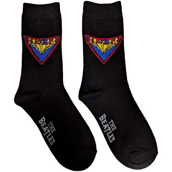 Cover for The Beatles · The Beatles Unisex Ankle Socks: HELP! (UK Size 7 - 11) (TØJ) [size M] [Black - Unisex edition]