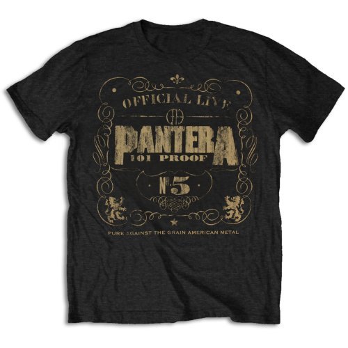 Pantera Unisex T-Shirt: 101 Proof - Pantera - Produtos - ROFF - 5055295367548 - 16 de janeiro de 2015
