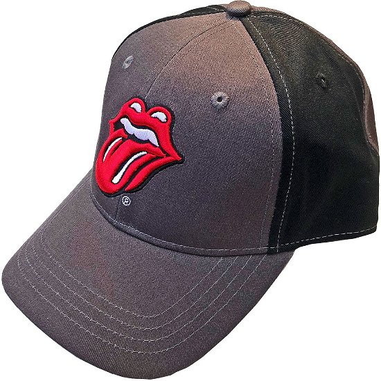 Cover for The Rolling Stones · The Rolling Stones Unisex Baseball Cap: Classic Tongue (2 Tone) (Bekleidung) [Grey, Black - Unisex edition]