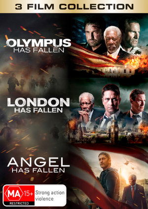 Olympus Has Fallen / London Has Fallen / Angel Has Fallen - Aboutboul, Alon, Butler, Gerard, Eckhart, Aaron, Schmidt, Frederick, Zuaiter, Waleed, Bencherif, Adel, Huston, Danny, Jacobsen, Finley, Mcdermott, Dylan, Dehbi, Mehdi, Williams, Rocci, Perabo, Piper, Yune, Rick, Ghai, Shivani, Ditson, Harry, Petrushev, M - Movies - ROADSHOW - 9398700025548 - November 20, 2019