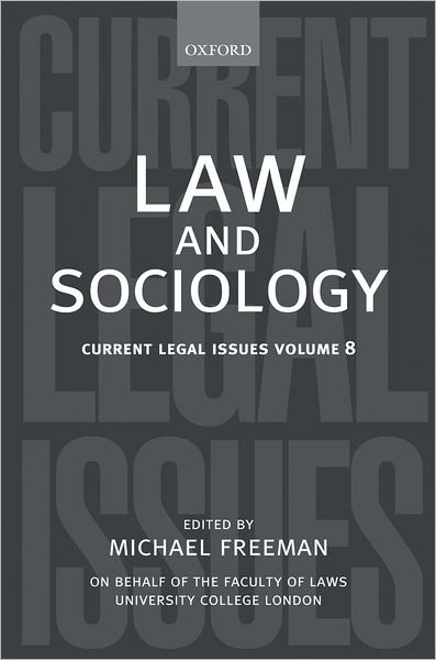 Cover for Freeman · Law and Sociology - Current Legal Issues (Hardcover bog) (2006)