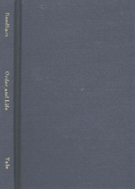 Order and Life - Joseph Needham - Książki - Yale University Press - 9780300136548 - 1 września 1936