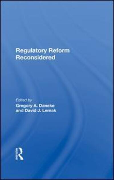 Cover for Gregory A Daneke · Regulatory Reform Reconsidered (Hardcover Book) (2020)