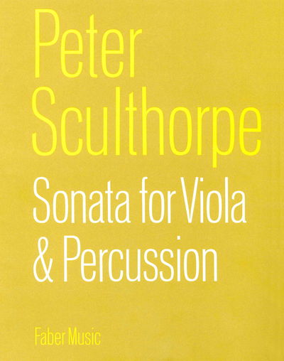 Sonata for Viola and Percussion - Peter Sculthorpe - Books - Faber & Faber - 9780571505548 - December 1, 1998