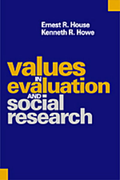 Cover for Ernest R. House · Values in Evaluation and Social Research (Hardcover Book) (1999)
