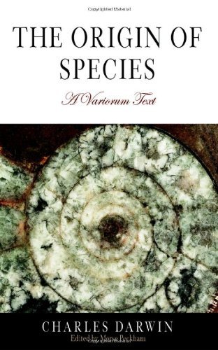 Cover for Charles Darwin · The Origin of Species: A Variorum Text (Pocketbok) (2006)